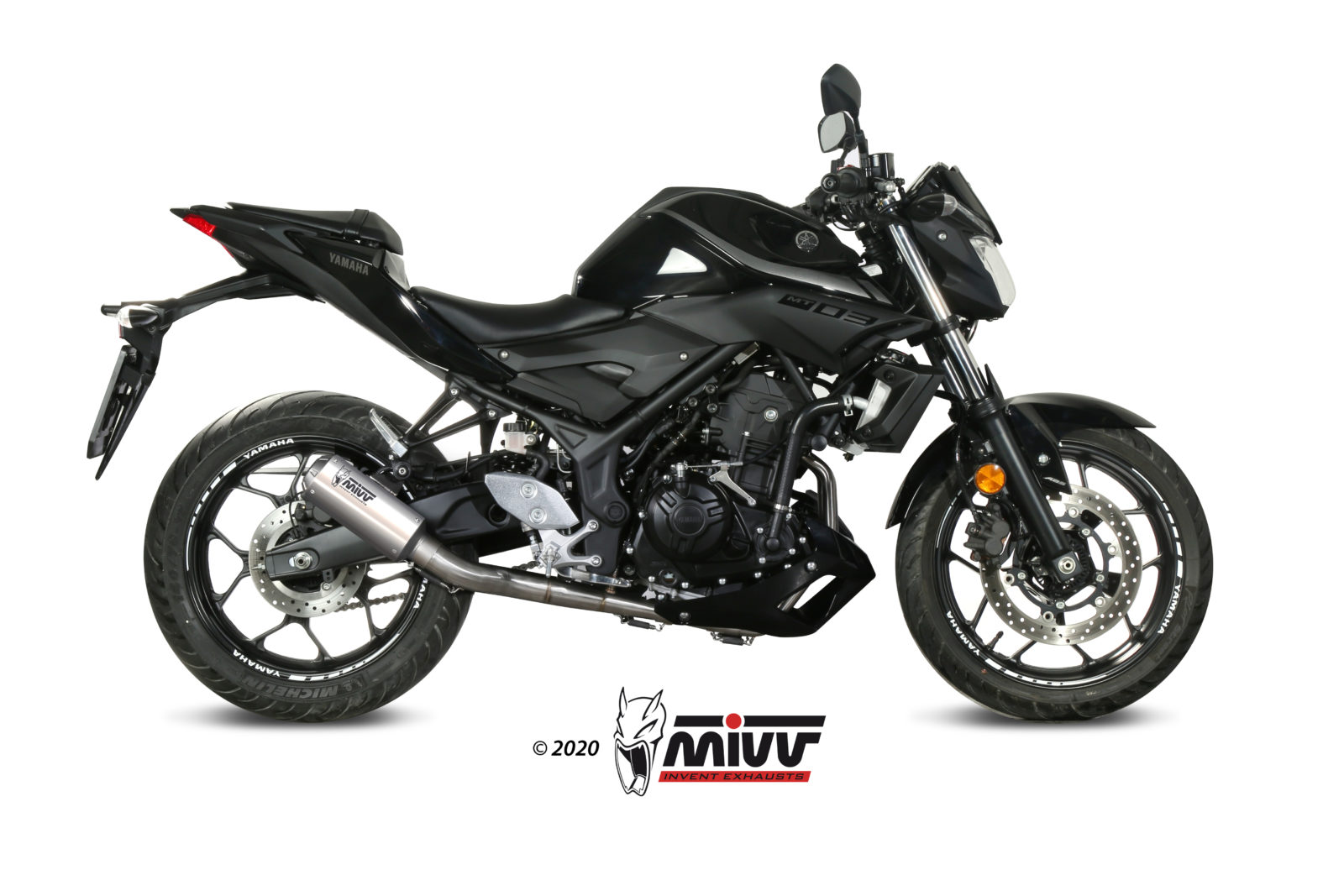 Pot d&rsquo;&eacute;chappement YAMAHA MT-03 Mivv MK3 Inox X.YA.0008.SM3X