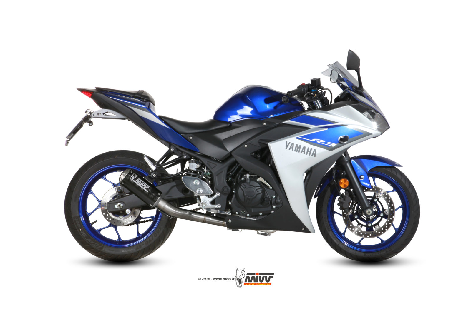 Scarico YAMAHA YZF R3 Mivv MK3 碳纤维版 X.YA.0008.SM3C