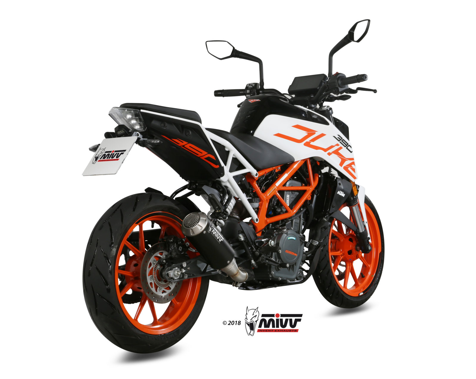Scarico KTM 390 DUKE Mivv MK3 Inox Nero KT.019.SM3B
