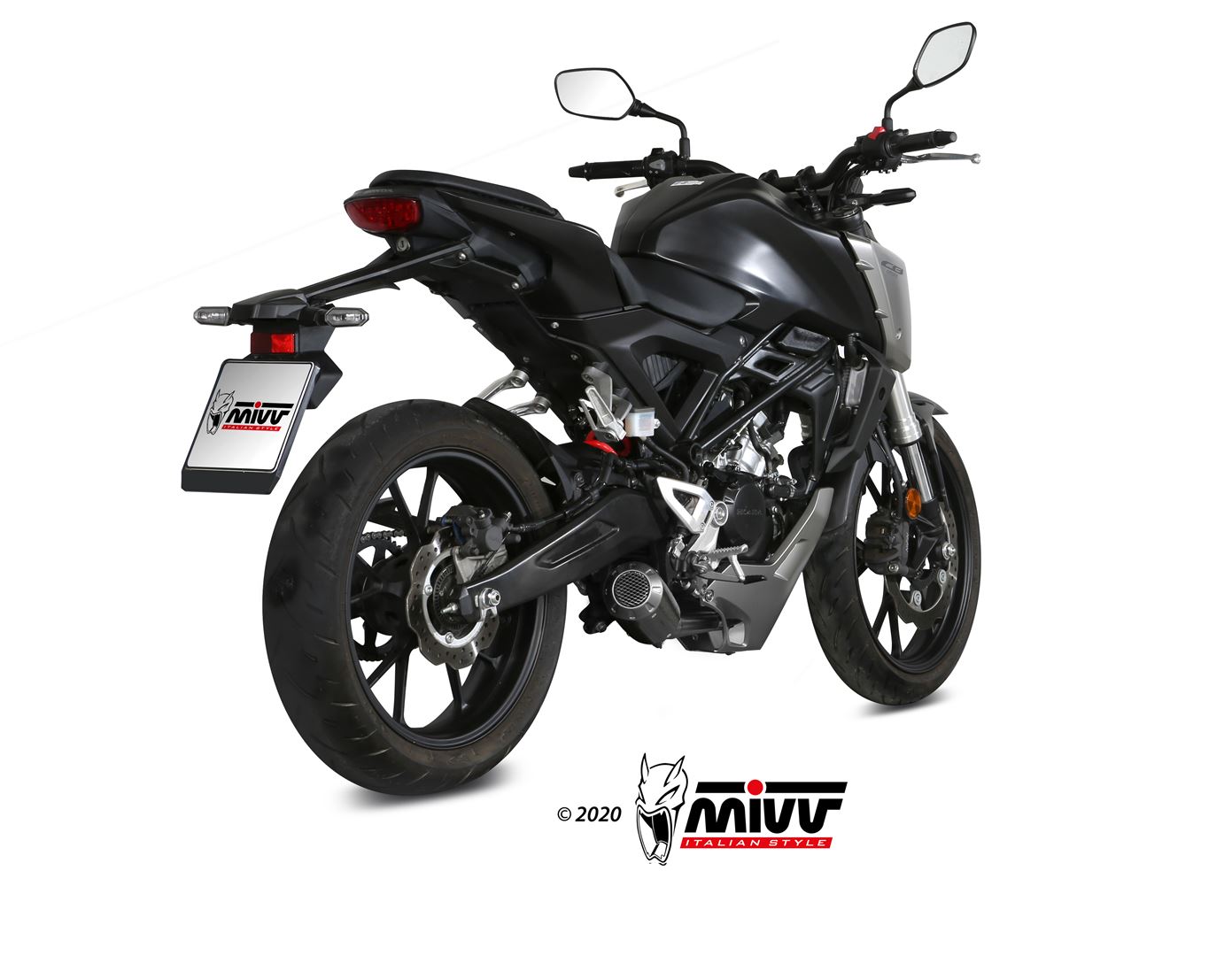 Scarico HONDA CB 125 R Mivv MK3 Carbonio H.076.SM3C