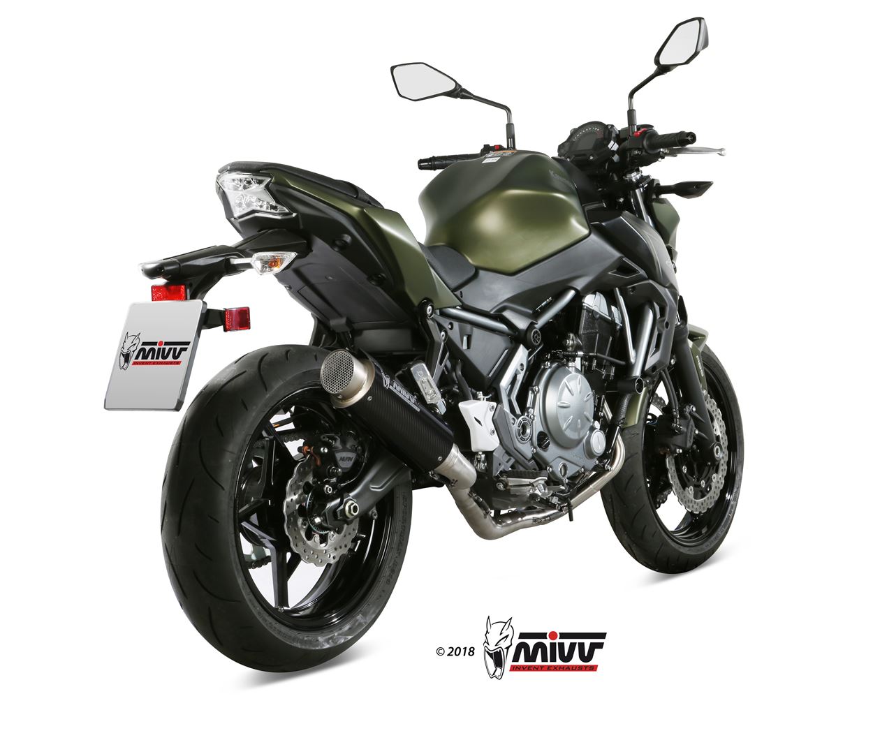 Scarico KAWASAKI Z650 Mivv GP PRO Carbonio K.044.L2P