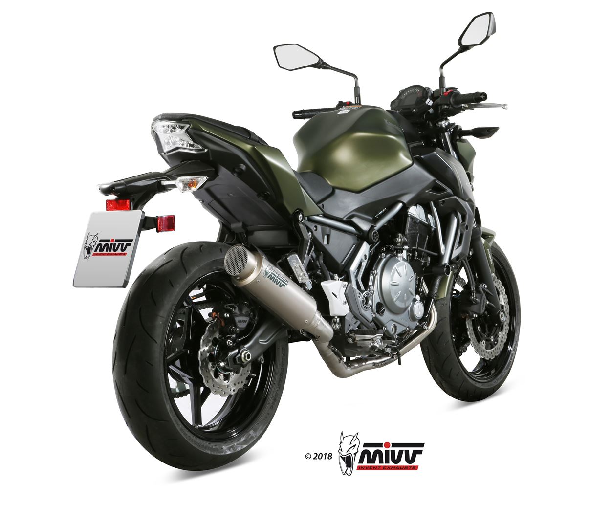 Scarico KAWASAKI Z650 Mivv GP PRO 钛版本 K.044.L6P