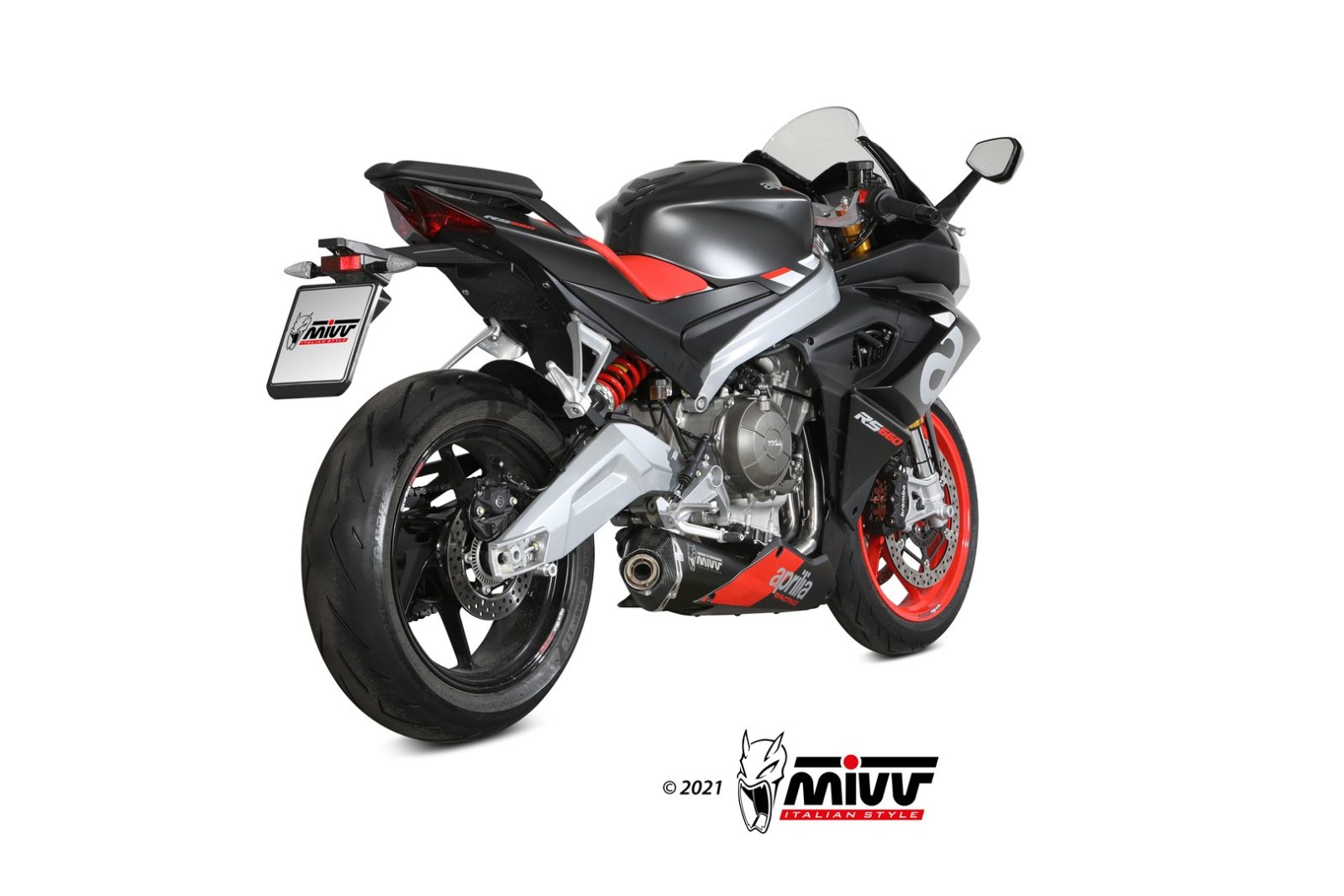 Scarico APRILIA RS 660 Mivv Delta Race 不锈钢黑色 A.014.LDRB