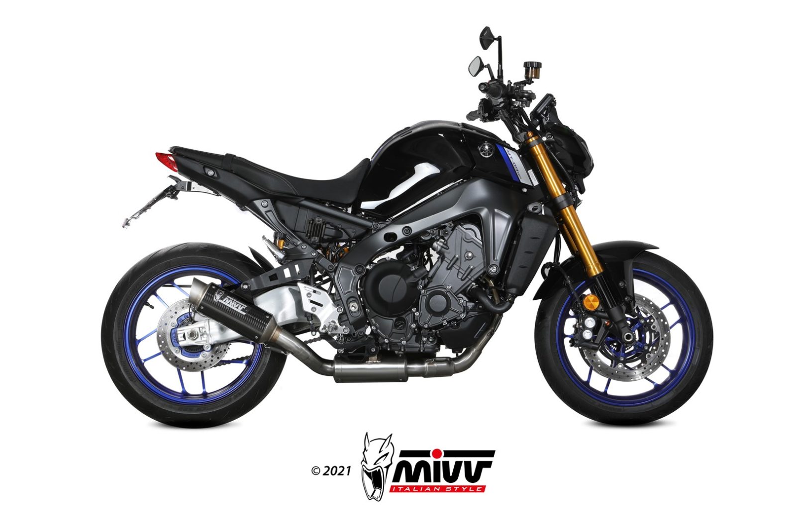 Pot d&rsquo;&eacute;chappement YAMAHA MT-09 / SP / FZ-09 Mivv GP PRO Carbone Y.066.L2P