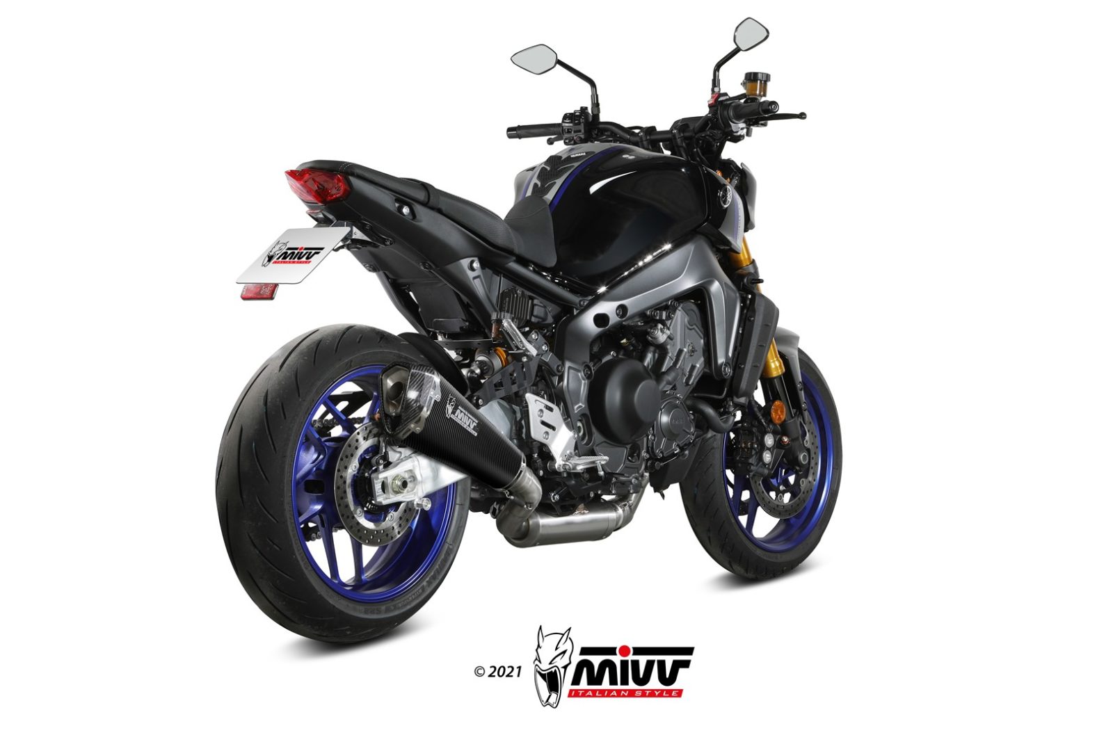 Pot d&rsquo;&eacute;chappement YAMAHA MT-09 / SP / FZ-09 Mivv Delta Race Carbone Y.066.LDRC