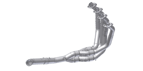 Mivv TUBE SANS KAT pour KAWASAKI Z900 A2 (35 KW / 70 KW)