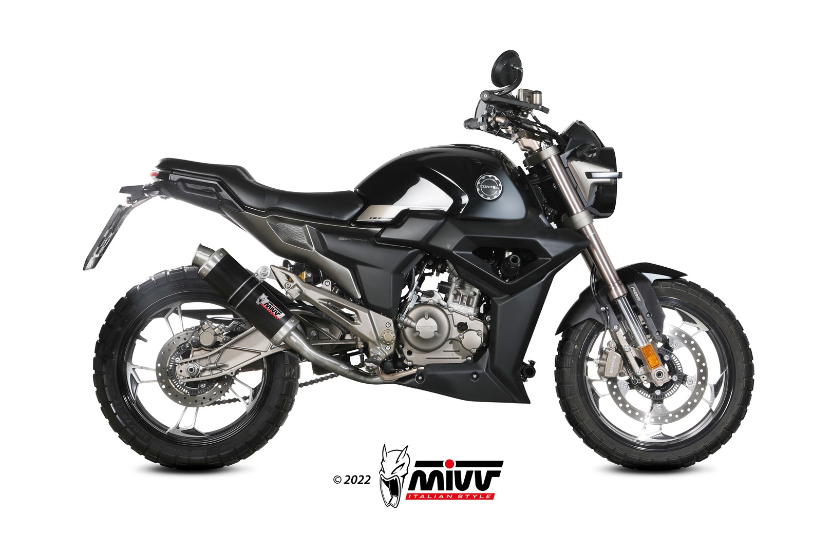 Scarico ZONTES ZT 125 G1 Mivv Gp Inox Nero Z.001.LXB