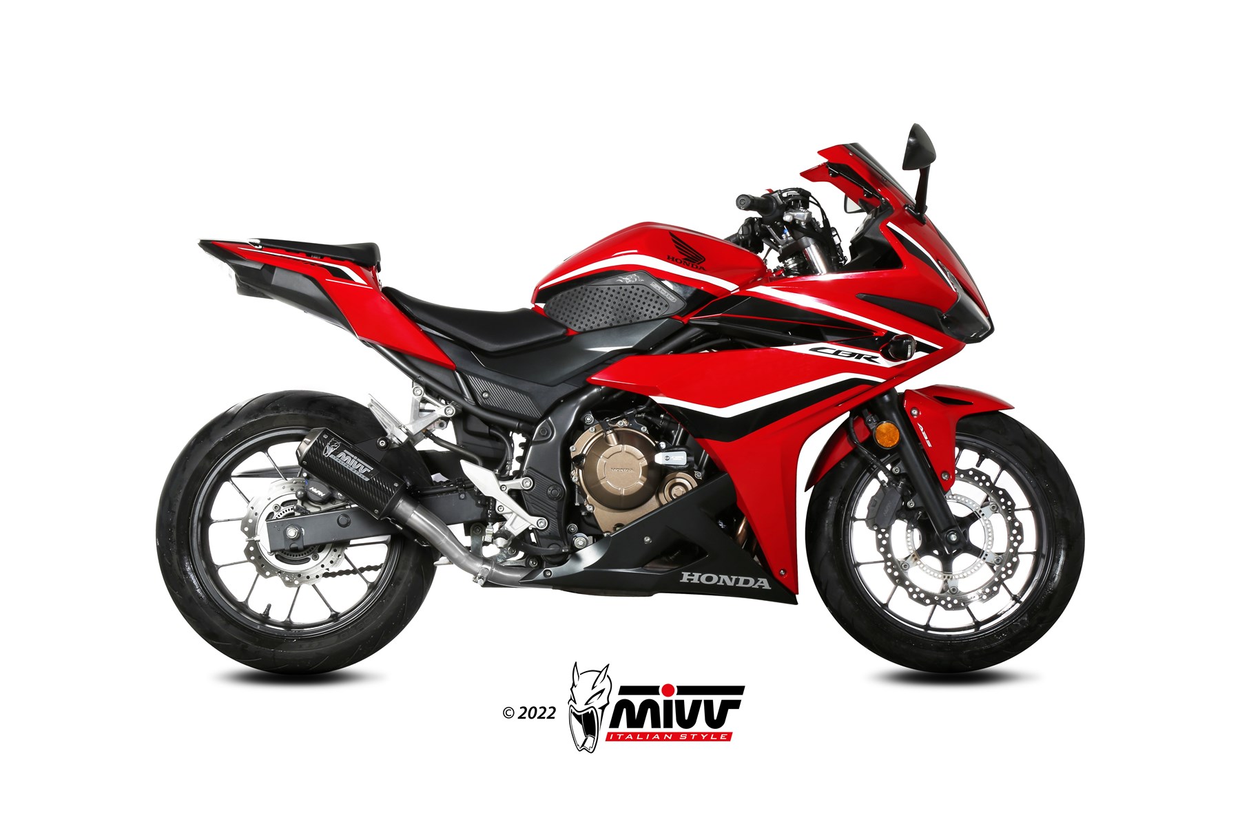 Scarico HONDA CBR 500 R Mivv MK3 Carbonio H.083.SM3C
