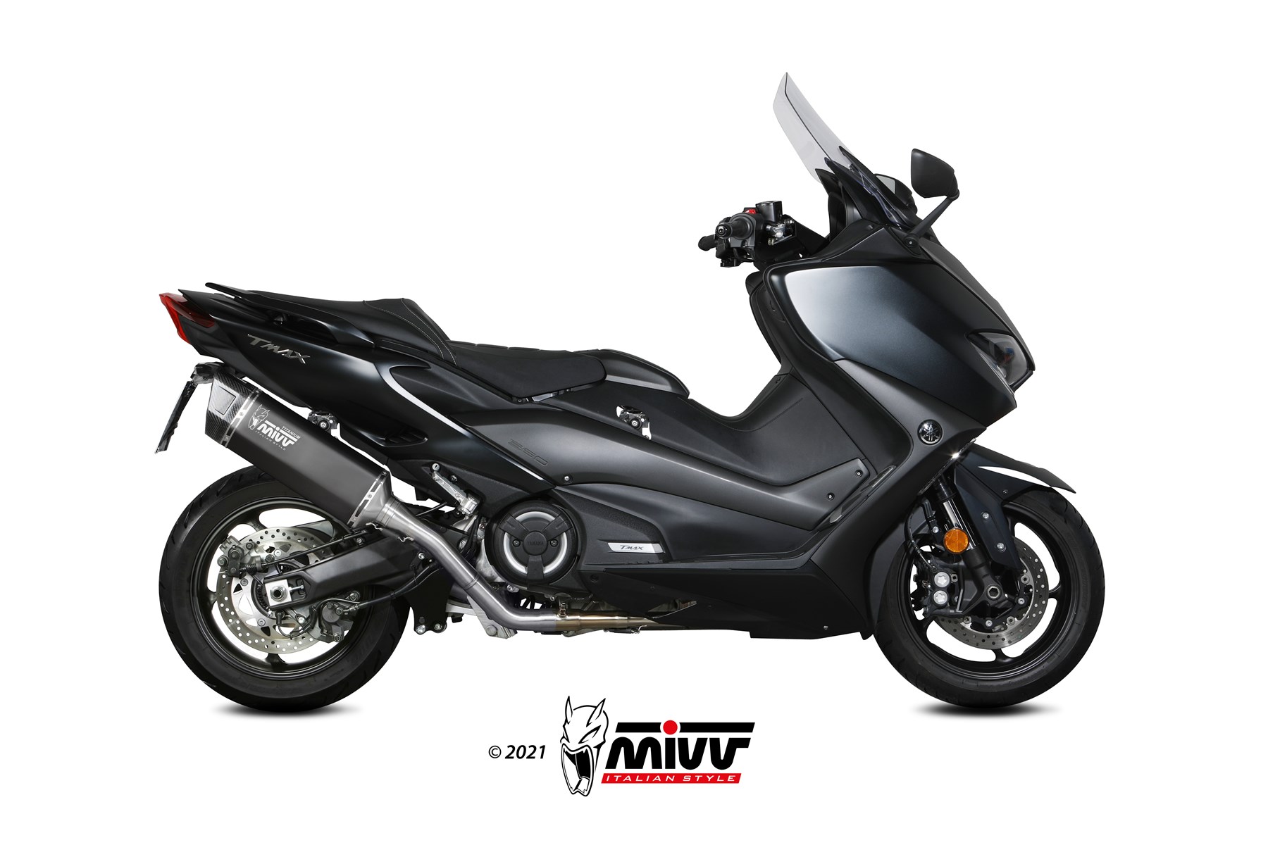 Auspuff YAMAHA T-MAX 560 Mivv SR-1 Schwarzes Titan Y.061.LR1TB