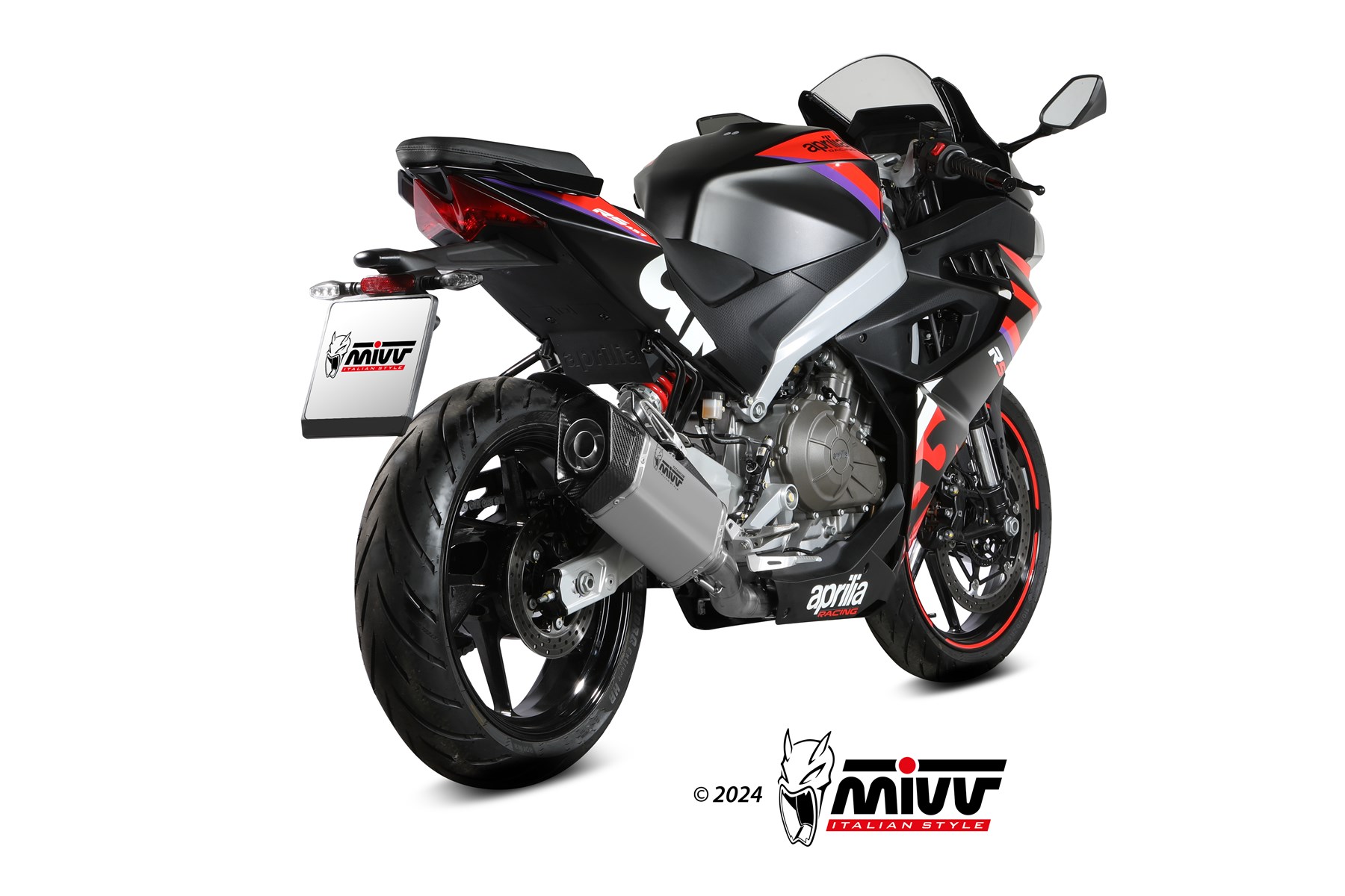 Scarico APRILIA RS 457 Mivv SR-1 Titanio A.021.KR1T